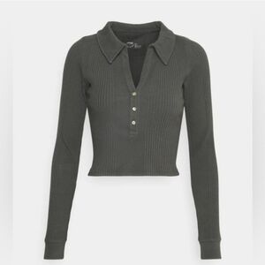 NWT Aerie Long Sleeve Polo